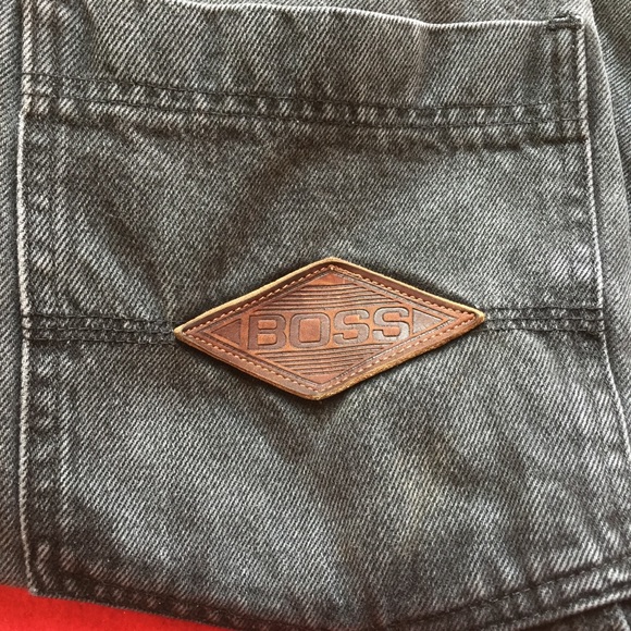 Vintage Hugo Boss Black Denim Jeans USA 32/30 - Picture 7 of 8